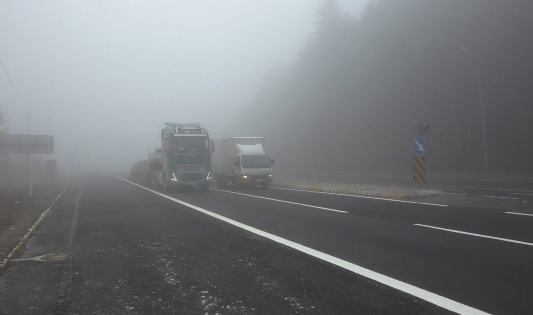 Mutlu YUCA/BOLU, – BOLU Dağı’nın D-100 kara yolu geçişinde sis