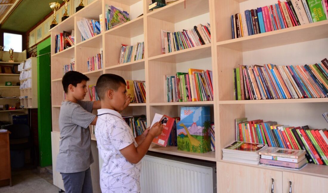 Batuhan KILIÇ/ESKİŞEHİR, – ESKİŞEHİR’de çocukların okuma alışkanlığı kazanması için kütüphane