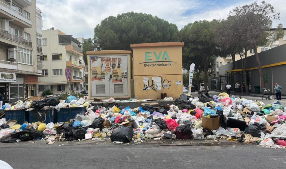 ÇÖP YIĞINLARI OLUŞTU Buca Belediyesi’nde, işçiler ve DİSK Genel İş