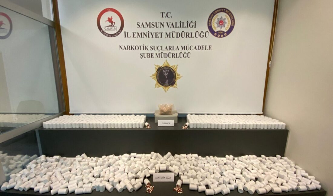 Emre ÖNCEL/SAMSUN, – SAMSUN’da nakliye aracının kasasındaki bulaşık makinesinde 53