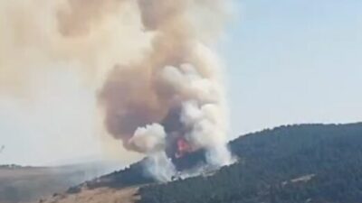 Ramazan SARICI/ ÇANKIRI, – ÇANKIRI’nin Kurşunlu ilçesinde çıkan orman yangını,