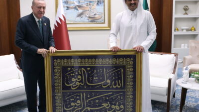 KATAR, – CUMHURBAŞKANI Recep Tayyip Erdoğan, Katar Emiri Şeyh Temim