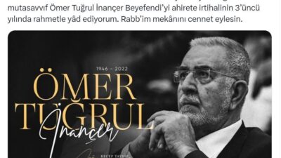 ANKARA, – CUMHURBAŞKANI Recep Tayyip Erdoğan, mutasavvıf Ömer Tuğrul İnançer’i