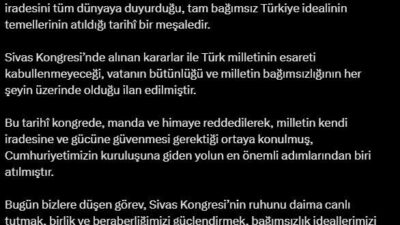 Aybala MELEK/ANKARA, – CUMHURBAŞKANI Recep Tayyip Erdoğan, “Milli Mücadele tarihimizin