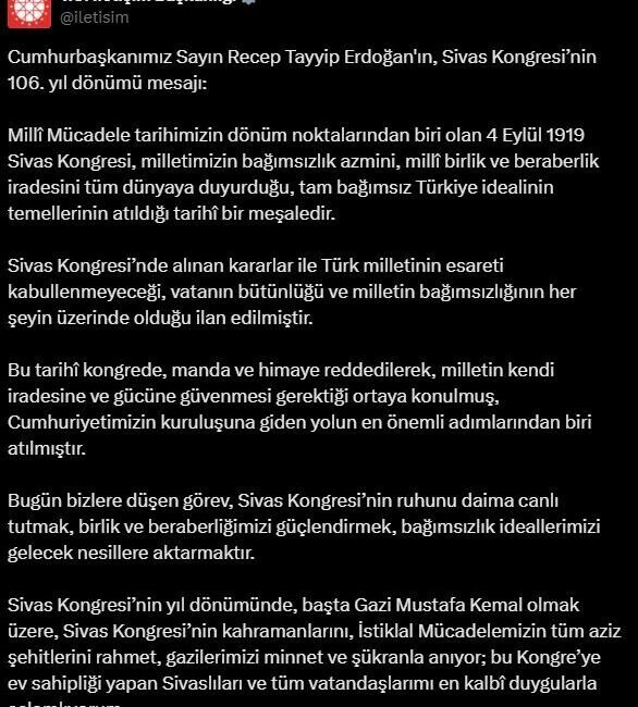 Aybala MELEK/ANKARA, – CUMHURBAŞKANI Recep Tayyip Erdoğan, “Milli Mücadele tarihimizin