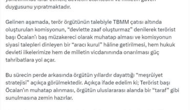 ANKARA, – BÜYÜK Birlik Partisi (BBP) Genel Başkanı Mustafa Destici,
