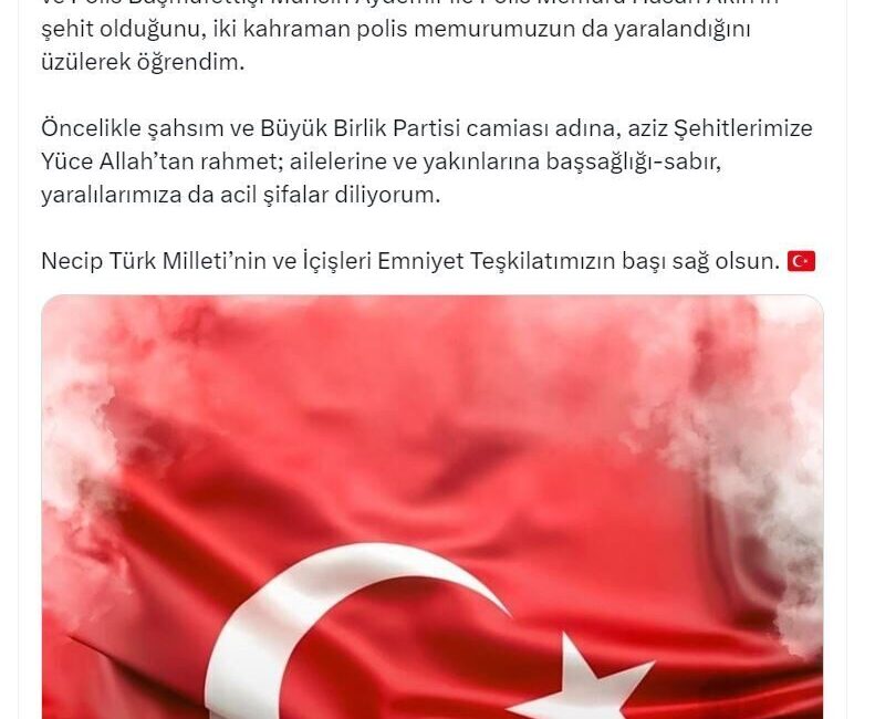 ANKARA, – BÜYÜK Birlik Partisi (BBP) Genel Başkanı Mustafa Destici,