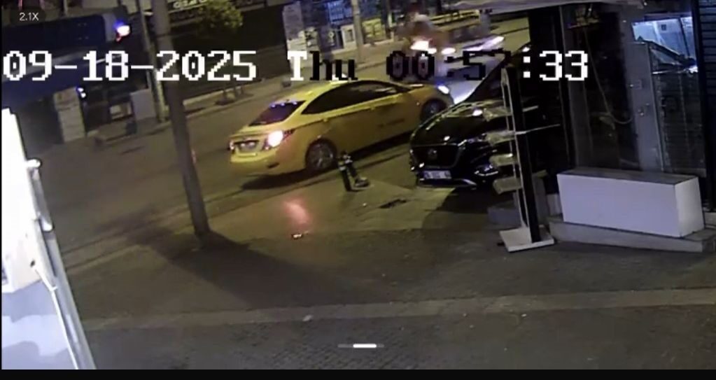 Hüseyin SEZİGİN/BURSA, – BURSA’da sürücüsünün drift yaptığı otomobile arkadan gelen