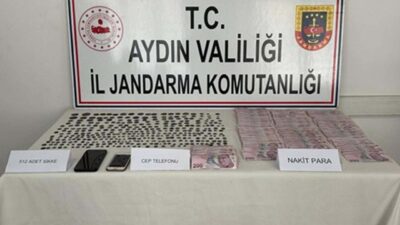 Burhan CEYHAN/AYDIN, – AYDIN’ın Karacasu ilçesinde şüphe üzerine durdurulan otomobilde