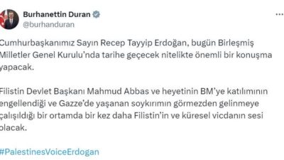 ANKARA, – İLETİŞİM Başkanı Burhanettin Duran, “Cumhurbaşkanımız Sayın Recep Tayyip