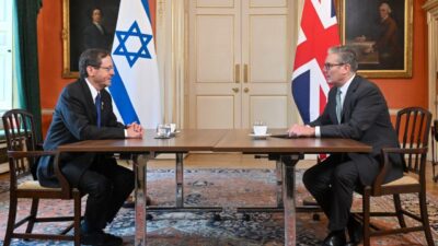 BİRLEŞİK KRALLIK, – İNGİLTERE Başbakanı Keir Starmer, İsrail Cumhurbaşkanı Isaac
