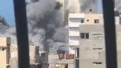 FİLİSTİN, – İSRAİL ordusunun, Gazze’nin en yüksek binası olan Al-Ghifari