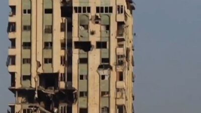 FİLİSTİN, – İSRAİL ordusunun, Gazze’deki en yüksek bina olarak bilinen