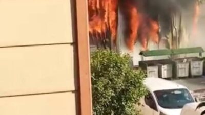 Baran AKKAYA/İSTANBUL, – BAĞCILAR’da otomobil tamirhanesinde çıkan yangın, bitişiğinde bulunan