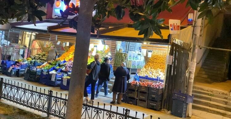 Baran AKKAYA/İSTANBUL, – KÜÇÜKÇEKMECE’deki bir markette evcil hayvanıyla alışveriş yapan