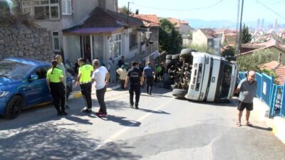 Murat SOLAK / İSTANBUL, – PENDİK’te yokuşu çıkamadığı öğrenilen traktör