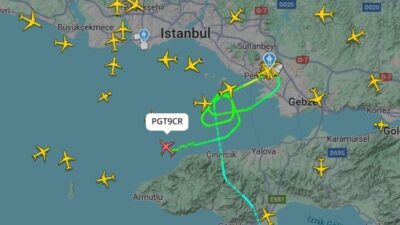 İbrahim YILDIZ/İSTANBUL, – SABİHA Gökçen Havalimanı pistinde bulunan kuşlar nedeniyle