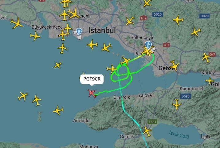 İbrahim YILDIZ/İSTANBUL, – SABİHA Gökçen Havalimanı pistinde bulunan kuşlar nedeniyle