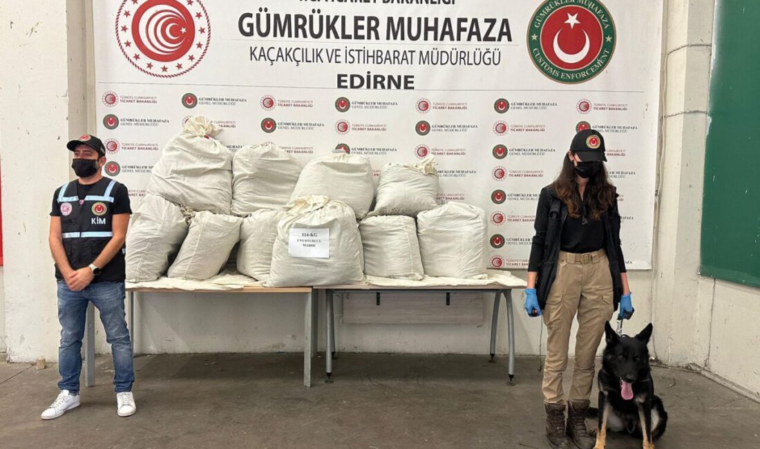 Umut IŞIK/EDİRNE, – EDİRNE’den Bulgaristan’a açılan Kapıkule Sınır Kapısı’ndan yurda