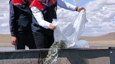 Volkan KARABAĞ/KARS, – TÜRKİYE-Ermenistan sınırındaki Arpaçay Baraj Gölü başta olmak