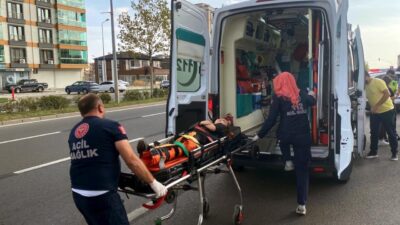 Mehmetcan ARSLAN/ ÇORLU (Tekirdağ), – TEKİRDAĞ’ın Çorlu ilçesinde otomobil ile