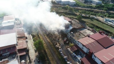 Berkay YILDIZ-Gökhan İÇKİLLİ/SAMSUN, – SAMSUN’da dün akşam çıkan kereste fabrikası