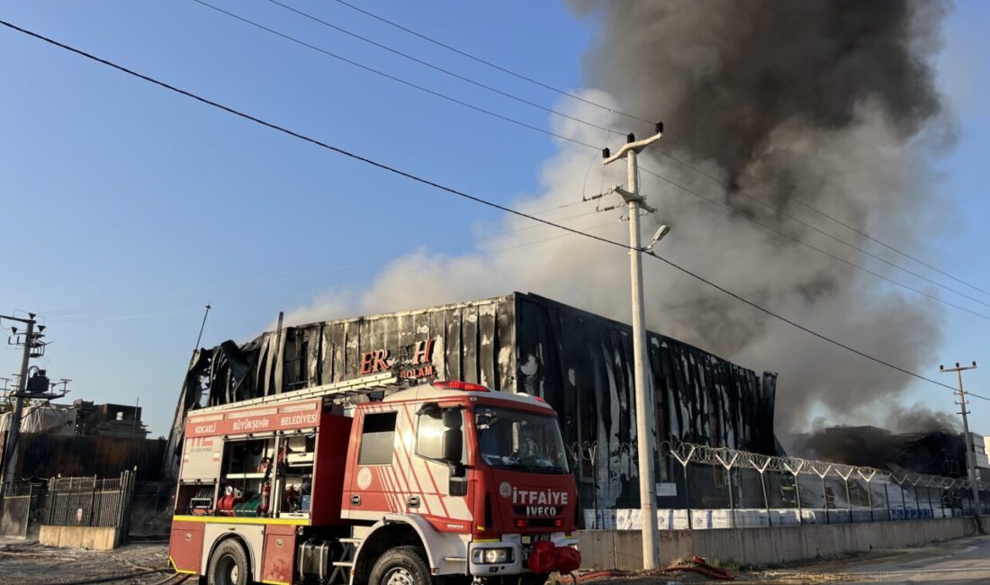 KONTROL ALTINA ALINDI Kocaeli’nin Başiskele ilçesinde lojistik deposunda çıkan yangın