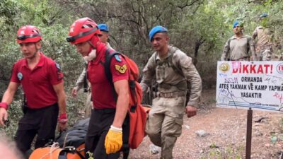 MORGA KALDIRILDI Muğla’nın Fethiye ilçesi Faralya Mahallesi’nde yürüyüş yaparken kaybolan
