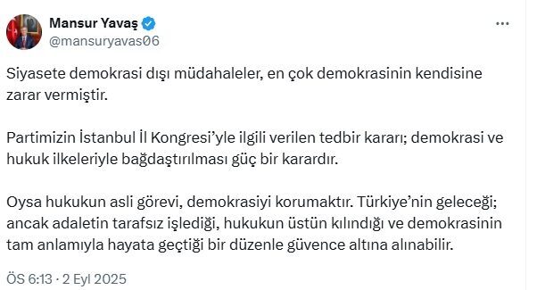 ANKARA, – ANKARA Büyükşehir Belediye (ABB) Başkanı Mansur Yavaş, CHP