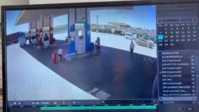 KAVGA ANI KAMERADA Mardin’in Kızıltepe ilçesinde akaryakıt istasyonunda iki grup