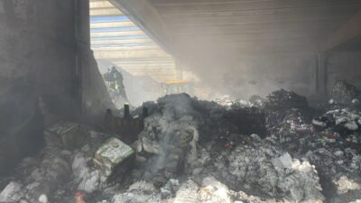 KONTROL ALTIN ALINDI Mardin’in Nusaybin ilçesinde gazlı içecek deposunda çıkan