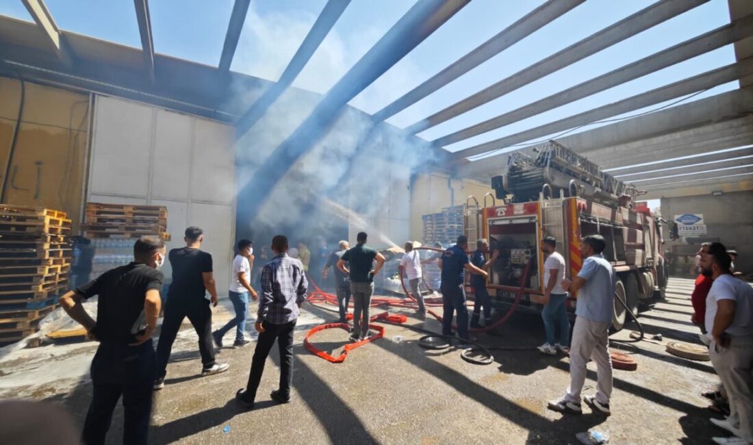 Ahmet AKKUŞ/NUSAYBİN (Mardin), – MARDİN’in Nusaybin ilçesinde gazlı içecek deposunda