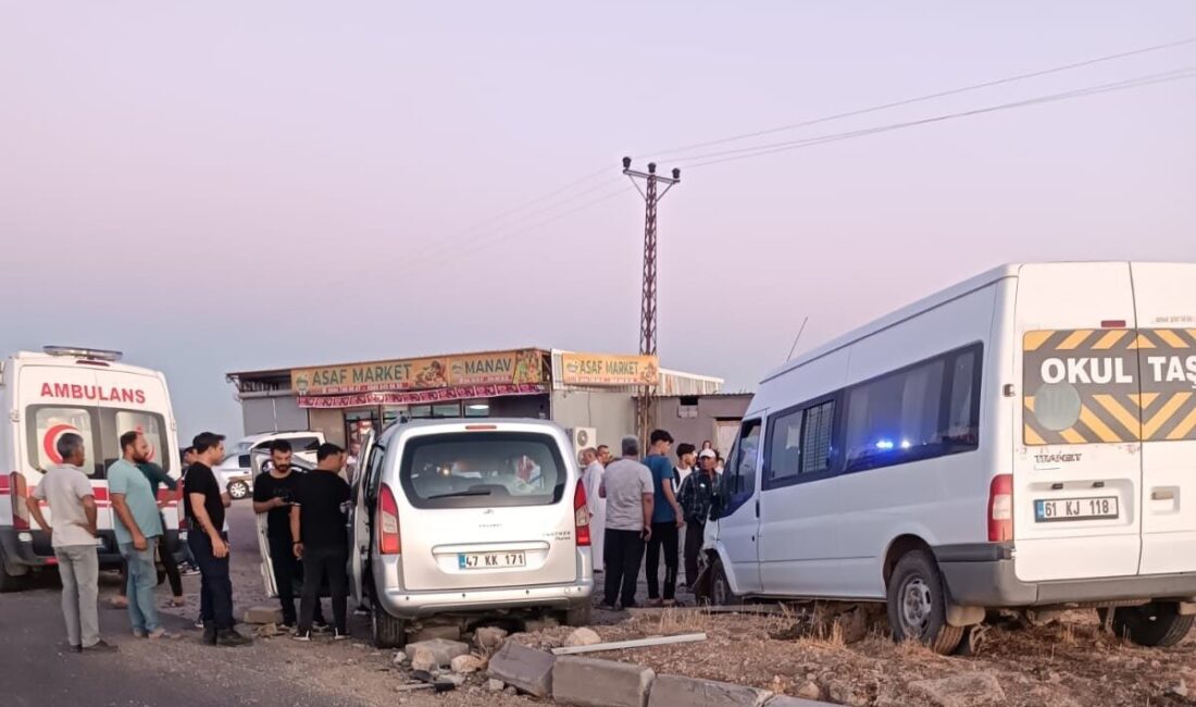 Salih KESKİN/ KIZILTEPE (Mardin), – MARDİN’in Kızıltepe ilçesinde otomobil, hafif