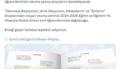 ANKARA, – MİLLİ Eğitim Bakanı Yusuf Tekin, 2025-2026 eğitim ve
