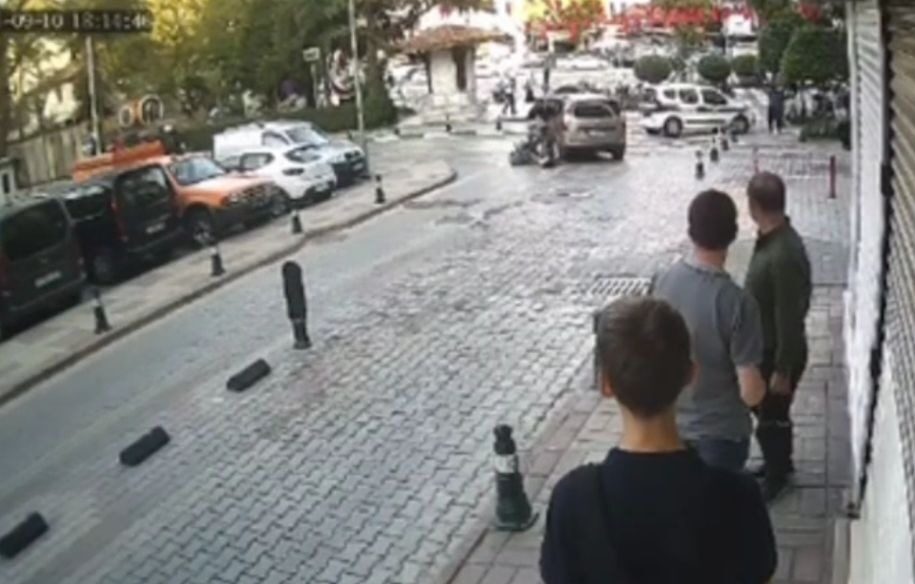 Hasan BOZBEY/ ORHANGAZİ(Bursa), – BURSA’nın Orhangazi ilçesinde kontrolden çıkan motosiklet