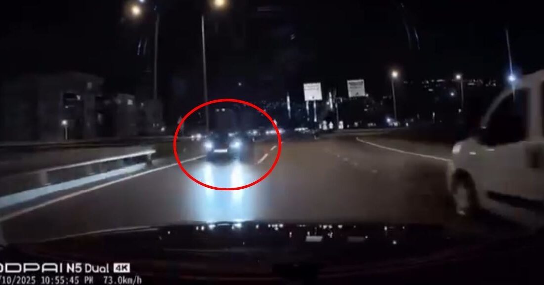 Yiğithan HÜYÜK/BURSA, – BURSA’da, otomobiliyle ters yönde ilerleyen sürücünün trafiği