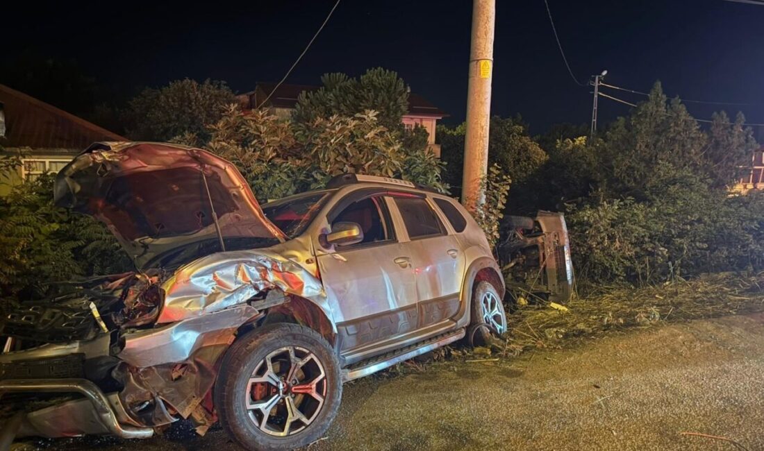 Mehmet Emin COŞKUNDERE/ ÇARŞAMBA (Samsun), – SAMSUN’un Çarşamba ilçesinde otomobil