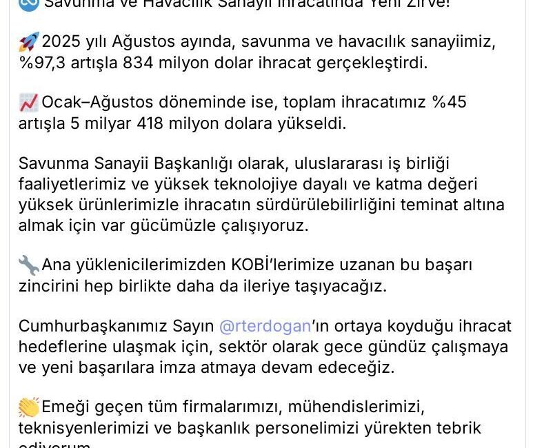 Ruken KADIOĞLU/ANKARA, – SAVUNMA Sanayii Başkanı Haluk Görgün, savunma ve
