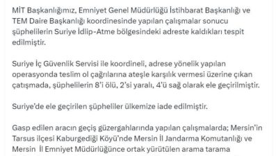 ANKARA, – İÇİŞLERİ Bakanlığı, Ankara’da kaybolan ve cesedi Mersin’de bulunan