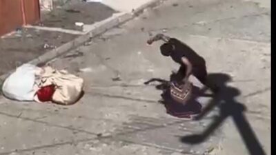 ESKİŞEHİR, – ESKİŞEHİR’de sokak ortasında eşini dövüp, boğazını sıktığı anların