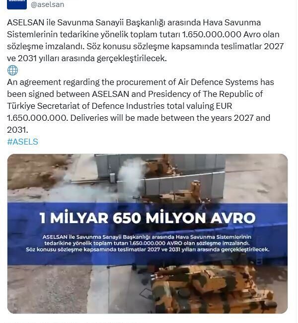 ANKARA, – SAVUNMA Sanayii Başkanlığı (SSB) ile ASELSAN arasında hava