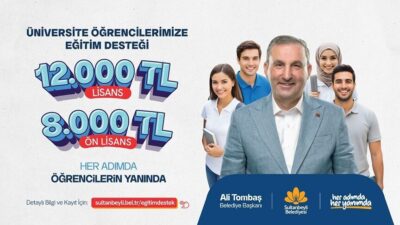 İSTANBUL, – SULTANBEYLİ Belediye Başkanı Ali Tombaş, üniversiteyi kazanan gençlere