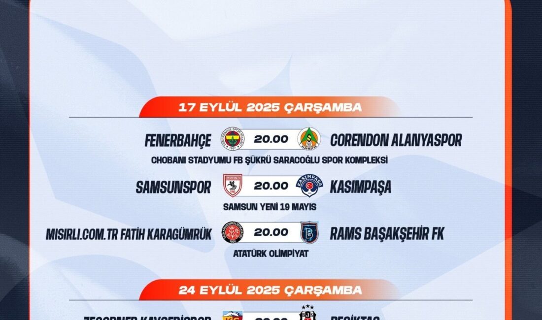 İSTANBUL, – UEFA organizasyonlarında eleme turlarında mücadele eden Türk kulüplerinin,