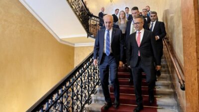 ANKARA, – TBMM Başkanı Numan Kurtulmuş, resmi temasları kapsamında bulunduğu