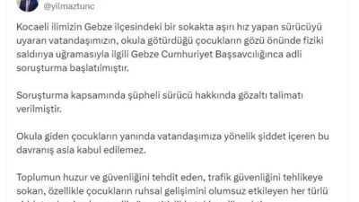 BAKAN TUNÇ: SÜRÜCÜ HAKKINDA GÖZALTI TALİMATI VERİLDİ Adalet Bakanı Yılmaz