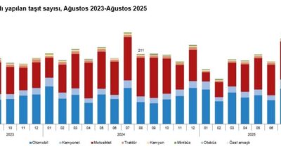 Umutcan ÖREN/ANKARA, – TÜRKİYE İstatistik Kurumu (TÜİK), ağustos ayında trafiğe