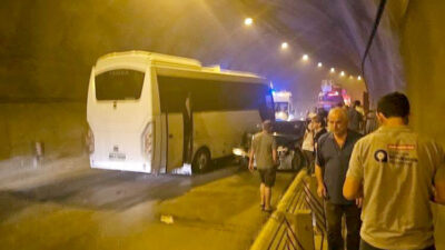 Alkın BİRİCİK/ALANYA (Antalya), – ANTALYA’nın Alanya ilçesinde tünelde 8 aracın