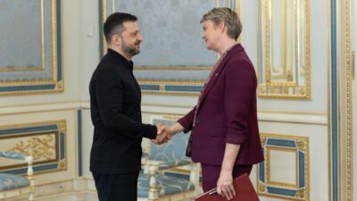 UKRAYNA, – UKRAYNA Devlet Başkanı Volodimir Zelenskiy, İngiltere Dışişleri Bakanı