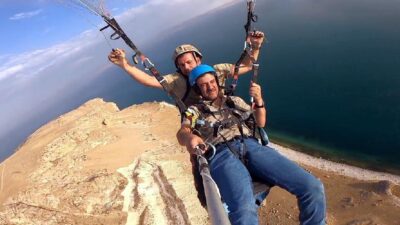 Barış KUL/ERCİŞ (Van), – VAN’ın Erciş ilçesinde, Antalya Yamaç Paraşüt