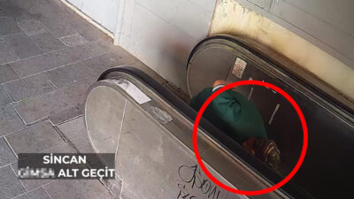 ANKARA, – ANKARA’nın Sincan ilçesinde bazı kişilerin alt geçitteki yürüyen